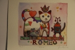Romeo - 20x22 cm- 50 copie - acquaforte acquerellata - franco grobberio 